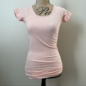 Pink stretchy tee